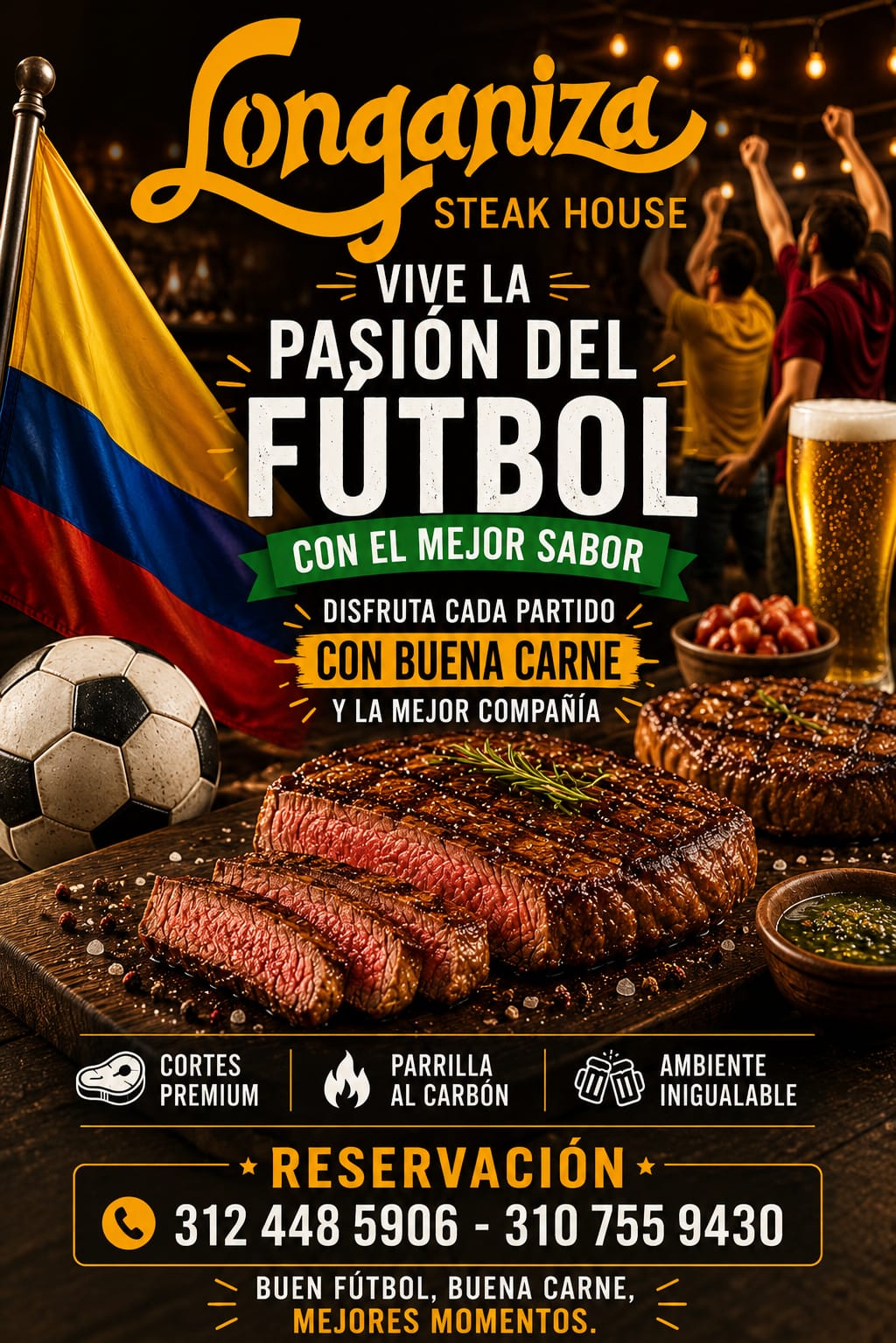 Especial transmosion del Mundial de futbol en Longaniza